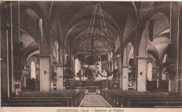 SEPTMONCEL (Jura) Intérieur De L’église Circulée Timbre - Septmoncel