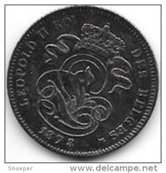 *belguim 2 Centimes 1873  French   Vf+ - 2 Centimes