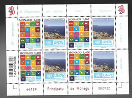Monaco 2020 - Yv N° 3254 & 3255 ** - 75e Anniversaire De L’Organisation Des Nations Unies - Ungebraucht