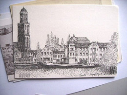 Nederland Holland Pays Bas Zwolle Panorama Getekend - Zwolle