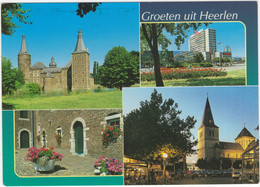 Heerlen - Kasteel Hoensbroek, Winkelcentrum 't Loon', C&A Neons, Kerk  - Limburg / Holland - Heerlen