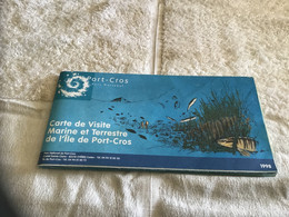 Carte Marine Port Cros Carte De Visite Marine ét Terrestre De L île De Port-Cros Var 1998 - Nautical Charts