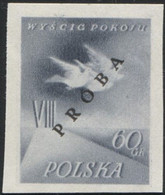 Poland 1955 Mi 906 VIII International Cycling Peace Race Original Proof Colour Guarantee PZF Expert Wysocki MNH** W04 - Ensayos & Reimpresiones