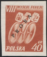 Poland 1955, Mi 905 VIII International Cycling Peace Race Original Proof Colour Guarantee PZF Expert Wysocki MNH** W04 - Probe- Und Nachdrucke