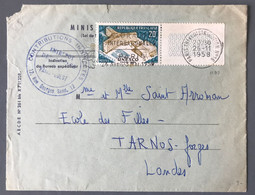France N°1177 Sur Enveloppe Des Contributions Indirectes 26/11/1958 - (C2022) - 1921-1960: Modern Tijdperk