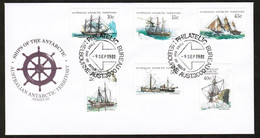 AUSTRALIAN ANTARCTIC TERRITORY   1981 SHIP SERIES On FIRST DAY COVER (9/SEP/1981) (OS-618) - FDC