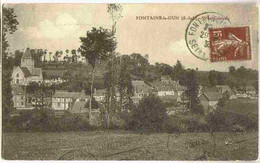 1930 FONTAINE Le DUN : Carte Sur Le BOURG - Fontaine Le Dun