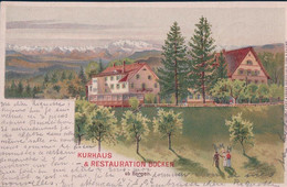 Horgen ZH, Kurhaus & Restauration Bocken Ob Horgen, Litho (15.10.1902) - Horgen