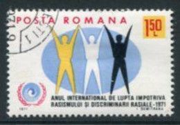 ROMANIA 1971 Year Against Racial Discrimination  Used. Michel 2907 - Usati