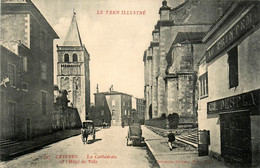 Castres * Rue De La Commune * Hôtel De Ville Et Cathédrale * Commerce Magasin " Au Printemps " - Castres