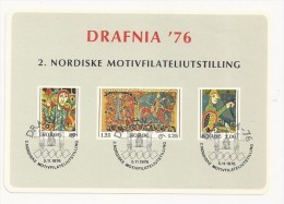 1976 Norway Exhibition Sheetlet, (not Valid For Postage), Drafnia - Probe- Und Nachdrucke