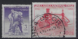 Chile  1963  Centenary Of Santiago Fire Service (o)  Mi.622-623 - Cile