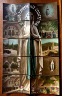 Je Suis L'immaculée Conception , Notre Dame De Lourdes * Série Complète De 10 CPA Cartes Photos Puzzle * PUZZLE - Cartoline Con Meccanismi