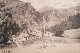 Cartolina - Bérisal ( Route Du Simplon ) - Svizzera - 1905 - Sin Clasificación