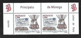 Monaco 2020 - Yv N° 3259 ** - 150e Anniversaire De La Poste Par Ballons Montés - Unused Stamps