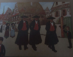 Delcampe - DF-6  L ALSACE MERVEILLEUSE DE HANSI QIUAND LES ANCIENS SE PROMENENT - Alsace