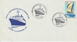 France 1990 Le Havre 150ème Anniversaire De La Cunard Line - Bolli Commemorativi