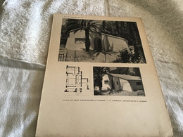 Villas Provençales Sur Carton Planche Plan De La Maison Villa Au Parc Springland à Cannes - Architecture