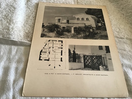Villas Provençales Sur Carton Planche Plan De La Maison Roc A Pic à Saint Raphaël Architecte à Saint-Raphaël - Architecture