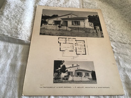 Villas Provençales Sur Carton Planche Plan De La Maison  Architecte  À Saint-Raphaël Maison à Saint-Raphaël - Architecture