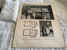 Villas Provençales Sur Carton Planche Plan De La Maison  Architecte A Nice L’oiseau Bleu à Villefranche-sur-Mer - Architecture
