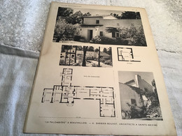 Villas Provençales Sur Carton Planche Plan De La Maison  Architecte À Sainte Maxime  Beauvallon - Architecture