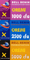 3 Cartes Prepaid Benin Bell Oremi 1000 - 2500 - 5000 - Bénin