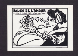 CPM Salon Cartes Postales Tirage Limité Numérotés Non Circulé érotisme Nu Féminin Paris Bicentenaire De La Révolution - Bourses & Salons De Collections