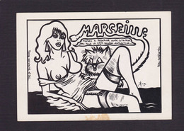 CPM Salon Cartes Postales Tirage Limité Numérotés Non Circulé érotisme Nu Féminin Chat Marseille - Bourses & Salons De Collections