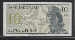 Indonésie - 10 Sen - Pick N°92 - TTB - Indonesië