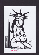 CPM Pin Up Tirage Limité Numérotés Non Circulé érotisme Nu Féminin Statue De La Liberté Liberty - Pin-Ups