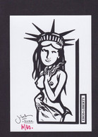 CPM Pin Up Tirage Limité Numérotés Non Circulé érotisme Nu Féminin Statue De La Liberté Liberty - Pin-Ups