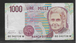 Italie - 1000 Lire - Pick N°114 - TB - 1000 Liras