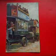 PUB DUBONNET AUTOBUS LONDONIENS SUR LE FRONT MILITARIA - Advertising