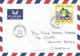 Comores Comoros 2019 Moroni World Cup Football South Africa Player Robinho Brazil Cover To Cameroun - 2010 – South Africa