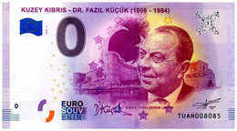 Billet Touristique - Turquie - 0 Euro - Kuzey Kibris / Dr. Fazil Küçük / 1906-1984 - (2019-1) - Pruebas Privadas