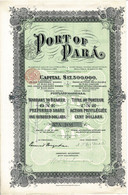 Action Ancienne - Port Of Para - Titre De 1906 - Transporte