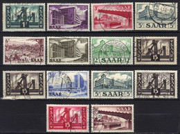 Sarre N° 306 - 314, 322, 328, 337, 338 - Used Stamps