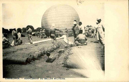 AVIATION - Carte Postale  - Maroc - Casablanca - Gonflement Du Ballon Militaire - L 76645 - Montgolfières