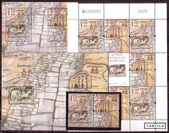 BULGARIA - 2020 - Europa-CEPT - Ancient Postal Routes - Fine Set + S/S + Booklet + Sheet -  ** MNH - Unused Stamps