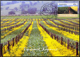 Australia/Australie: Intero, Stationery, Entier, Maximum, Vigneto, Vineyard, Vignoble - Agriculture