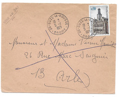 SUZE LA ROUSSE ARLES 5 01 1971 ENVELOPPE ARRIVEE LE 11 EN SOUFFRANCE PAR SUITE CHUTES DE NEIGE DROME VAUCLUSE - Lettres & Documents