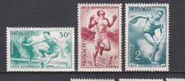 TIMBRES MONACO  JEUX OLYMPIQUES 1948 * DU N° 319 AU 321 PM - Andere & Zonder Classificatie