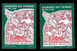 FRANCE - N°3136** - Journée Du Timbre 1998 - Rouge Décalé Et Normal - Type BLANC De 1900 - Neufs