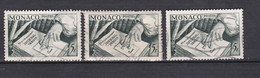 TIMBRES MONACO  GONCOURT OBLITERE DU N° 392 X 3 PM - Other & Unclassified