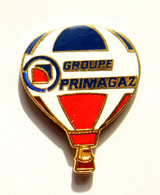 Pin's GROUPE PRIMAGAZ - Montgolfière Multicolore - J791 - Montgolfières