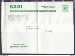 Document Met Voorafgestempelde Zegel Naar Wilrijk - Typografisch 1967-85 (Leeuw Met Banderole)