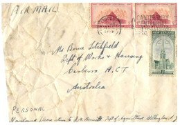 (V 29) New Zealand Cover - 1950 - Posted To ACT Canberra - Australia - Briefe U. Dokumente