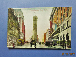 Times Square  New York City  Trollies,  Horse And Carriages  People   1907-1918 Unused - Time Square