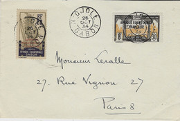 1934- Enveloppe De N'DJOLE / GABON  Affr.  50 C  Pour Paris - Covers & Documents